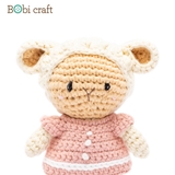 Thú bông len Bobicraft - Cừu Barbra Nhí - Đồ chơi an toàn Quà tặng bé