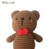 Thú bông len Bobicraft - Gấu nâu - Đồ chơi an toàn Quà tặng bé