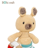 Thú bông len Bobicraft - Kangaroo Karu tinh nghịch - Đồ bơi - Đồ chơi an toàn Quà tặng bé