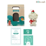 Thú bông len Bobicraft - Sử tử treo Noel - Bộ Platinum - Đồ chơi an toàn Quà tặng bé