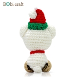 Thú bông len Bobicraft - Gấu treo Noel - Bộ Platinum - Đồ chơi an toàn Quà tặng bé