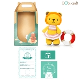 Thú bông len Bobicraft - Sư tử Ari tinh nghịch - Đồ bơi - Đồ chơi an toàn Quà tặng bé