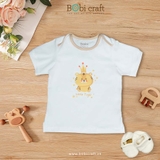 Quần áo trẻ em Bobicraft - Áo thun cổ tròn bé hổ - Cotton hữu cơ organic an toàn