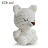 Thú bông len Bobicraft - Cáo con ngồi - bộ Platium - Đồ chơi an toàn Quà tặng bé