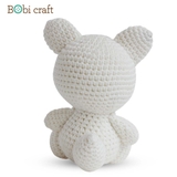 Thú bông len Bobicraft - Cáo con ngồi - bộ Platium - Đồ chơi an toàn Quà tặng bé