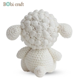 Thú bông len Bobicraft - Cừu con ngồi - Bộ Platinum - Đồ chơi an toàn Quà tặng bé
