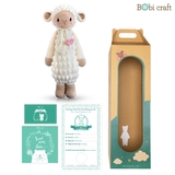Thú bông len Bobicraft - Cừu Barbra đứng L - Đồ chơi an toàn Quà tặng bé