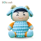 Thú bông len Bobicraft - Cừu Xanh Kể Chuyện - Đồ chơi an toàn Quà tặng bé