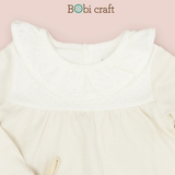 Quần áo trẻ em Bobicraft - Đầm đô bèo tay dài - Cotton hữu cơ organic an toàn