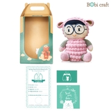Thú bông len Bobicraft - Cừu Hồng Kể Chuyện - Đồ chơi an toàn Quà tặng bé