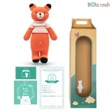 Thú bông len Bobicraft - Cáo Foxie mũm mĩm - Đồ chơi an toàn Quà tặng bé