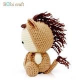 Thú bông len Bobicraft - Ngựa nâu đất - Đồ chơi an toàn Quà tặng bé