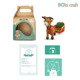 Thú bông len Bobicraft - Xe tuần lộc - Đồ chơi an toàn Quà tặng bé