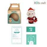 Thú bông len Bobicraft - Ông già Noel - Đồ chơi an toàn Quà tặng bé