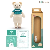 Thú bông len Bobicraft - Gấu Bobbie mũm mĩm - Đồ chơi an toàn Quà tặng bé