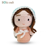 Thú bông len Bobicraft - Đức mẹ Maria - Đồ chơi an toàn Quà tặng bé