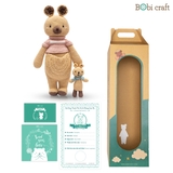 Thú bông len Bobicraft - Kangaroo Karo mũm mĩm - Đồ chơi an toàn Quà tặng bé