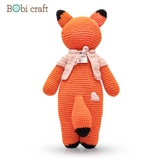 Thú bông len Bobicraft - Cáo Foxie mũm mĩm - Đồ chơi an toàn Quà tặng bé