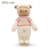 Thú bông len Bobicraft - Cừu Barbra mũm mĩm - Đồ chơi an toàn Quà tặng bé