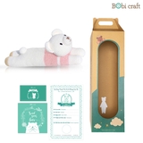 Thú bông len Bobicraft - Nàng gấu Lizzie lười (Len) - Đồ chơi an toàn Quà tặng bé