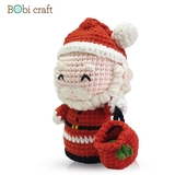 Thú bông len Bobicraft - Ông già Noel - Đồ chơi an toàn Quà tặng bé