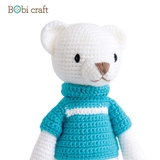 Thú bông len Bobicraft - Gấu Bobbie đứng L - Bộ màu - Đồ chơi an toàn Quà tặng bé