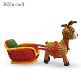 Thú bông len Bobicraft - Xe tuần lộc - Đồ chơi an toàn Quà tặng bé