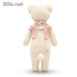 Thú bông len Bobicraft - Gấu Lizzie Mũm Mĩm - Đồ chơi an toàn Quà tặng bé