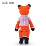 Thú bông len Bobicraft - Cáo Foxxie đứng L - Đồ chơi an toàn Quà tặng bé