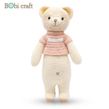 Thú bông len Bobicraft - Gấu Lizzie Mũm Mĩm - Đồ chơi an toàn Quà tặng bé