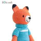 Thú bông len Bobicraft - Cáo Fennis đứng L - Đồ chơi an toàn Quà tặng bé
