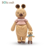 Thú bông len Bobicraft - Kangaroo Karo mũm mĩm - Đồ chơi an toàn Quà tặng bé