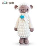 Thú bông len Bobicraft - Cừu Poppy đứng L - Đồ chơi an toàn Quà tặng bé