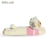 Thú bông len Bobicraft - Nàng cừu Barbra lười - Đồ chơi an toàn Quà tặng bé