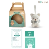 Thú bông len Bobicraft - Cáo treo - bộ Platinum - Đồ chơi an toàn Quà tặng bé