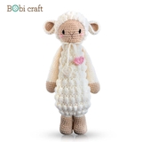 Thú bông len Bobicraft - Cừu Barbra đứng L - Đồ chơi an toàn Quà tặng bé
