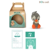 Thú bông len Bobicraft - Chim Cánh Cụt treo - Bộ màu - Đồ chơi an toàn Quà tặng bé