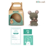 Thú bông len Bobicraft - Chuột treo - Bộ màu - Đồ chơi an toàn Quà tặng bé