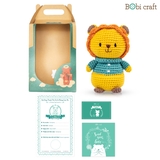 Thú bông len Bobicraft - Leo âm nhạc - Đồ chơi an toàn Quà tặng bé