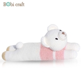 Thú bông len Bobicraft - Nàng gấu Lizzie lười (Len) - Đồ chơi an toàn Quà tặng bé