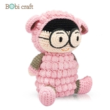 Thú bông len Bobicraft - Cừu Hồng Kể Chuyện - Đồ chơi an toàn Quà tặng bé