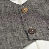 Quần áo trẻ em Bobicraft - Bộ đồ liền thân bodysuit Romper Gile Caro bé trai - Cotton hữu cơ organic an toàn