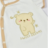 Quần áo trẻ em Bobicraft - Bộ đồ liền thân bodysuit Romper tay ngắn quần đùi gấu bé trai bé gái - Cotton hữu cơ organic an toàn