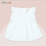 Quần áo trẻ em Bobicraft - Áo đầm tay bèo - Cotton hữu cơ organic an toàn