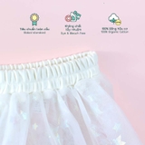 Quần áo trẻ em Bobicraft - Váy voan sao lấp lánh bé gái - Cotton hữu cơ organic an toàn