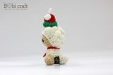 Thú bông len Bobicraft - Cừu treo Noel - Bộ màu - Đồ chơi an toàn Quà tặng bé