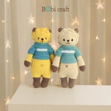 Thú bông len Bobicraft - Sư tử Leo đứng (M) - Bộ màu - Đồ chơi an toàn Quà tặng bé