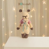 Thú bông len Bobicraft - Kangaroo Karo đứng (M) - Bộ màu - Đồ chơi an toàn Quà tặng bé