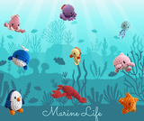 Thú bông len Bobicraft - Mực ống Dona - Đồ chơi an toàn Quà tặng bé