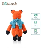 Thú bông len Bobicraft - Cáo Fennis đứng M - Bộ màu - Đồ chơi an toàn Quà tặng bé